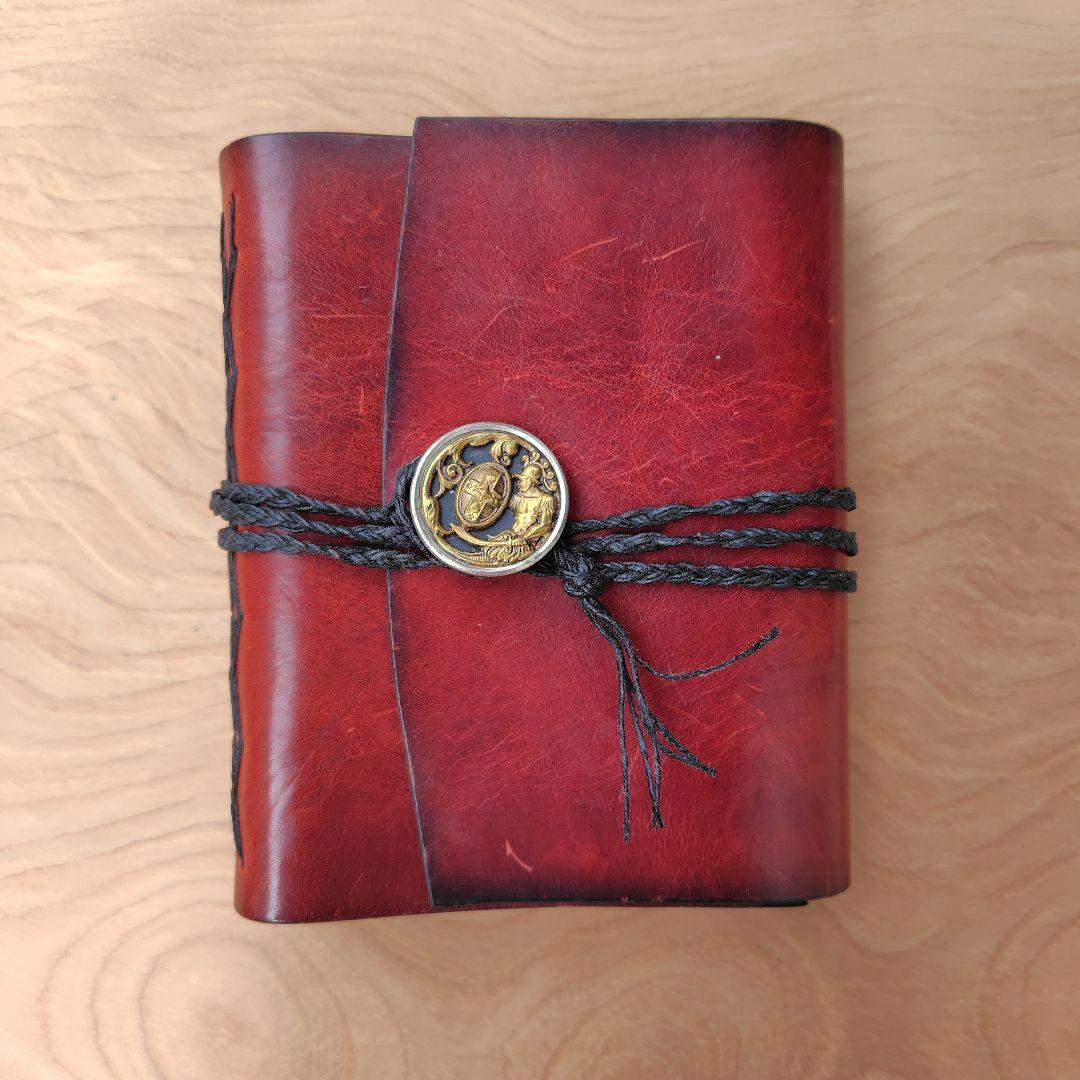 レザー製手縫いノート 赤　レザー　ノート アンティーク ライティングショップ Amazon.co.jp: ヴィンテージレザージャーナル レザージャーナル メンズ