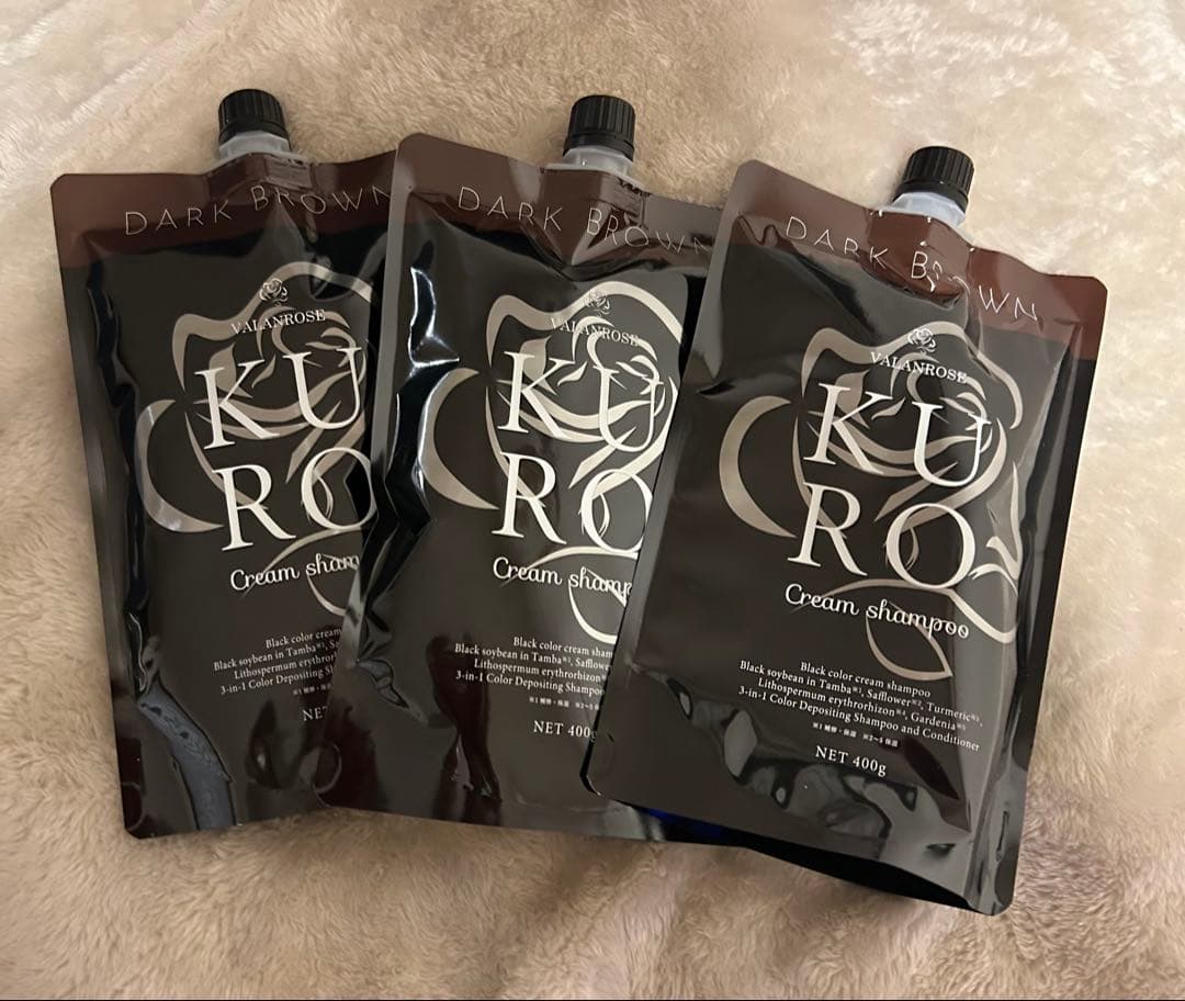 みーみ KURO ダークブラウン クリームシャンプー 4個セット みーみ KURO ダークブラウン クリームシャンプー 4個セット KURO