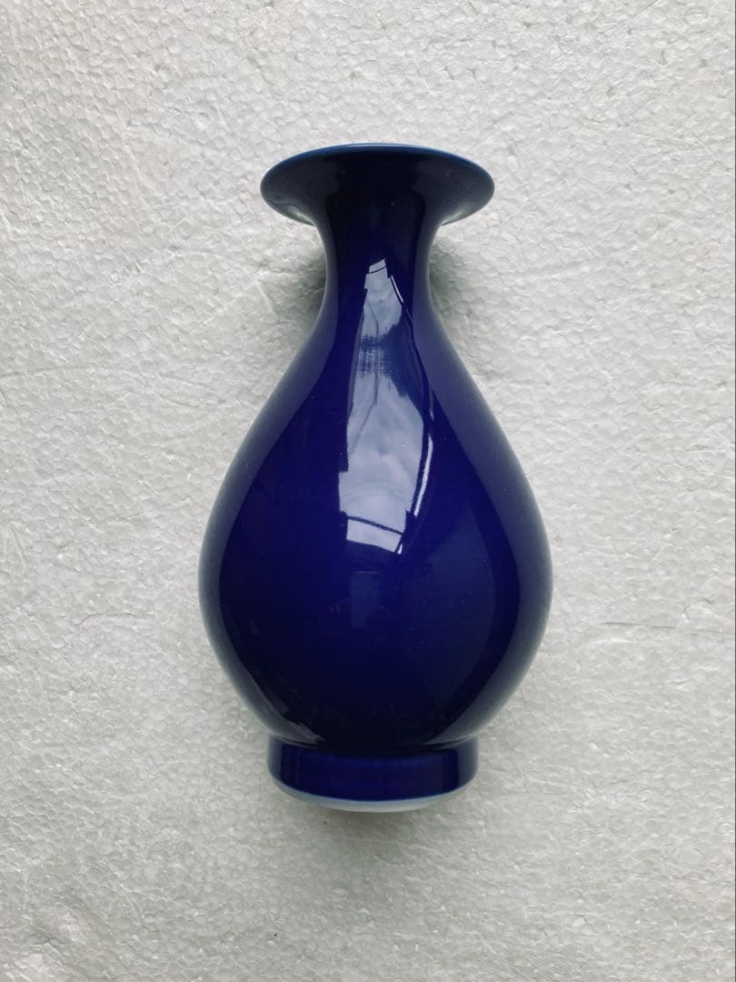 瑠璃釉花生けです。 江戸中期瑠璃釉金彩薊図四弁小皿 | 吉祥寺PukuPuku