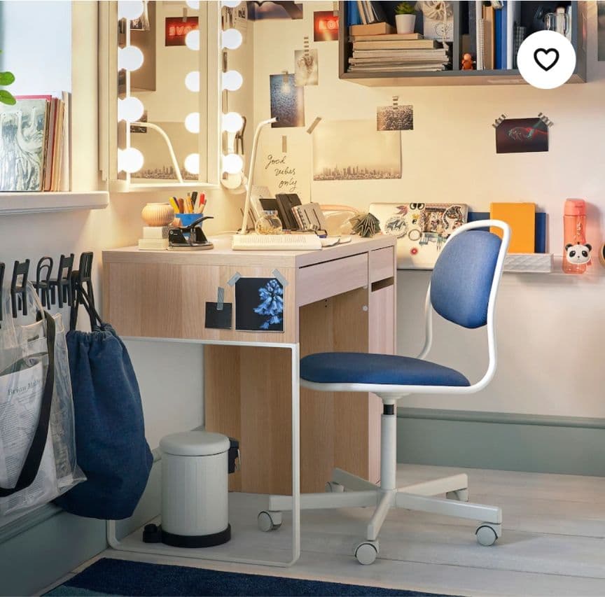 《送料込》IKEA ミッケ デスク 収納 机 学習机 事務デスク テーブル