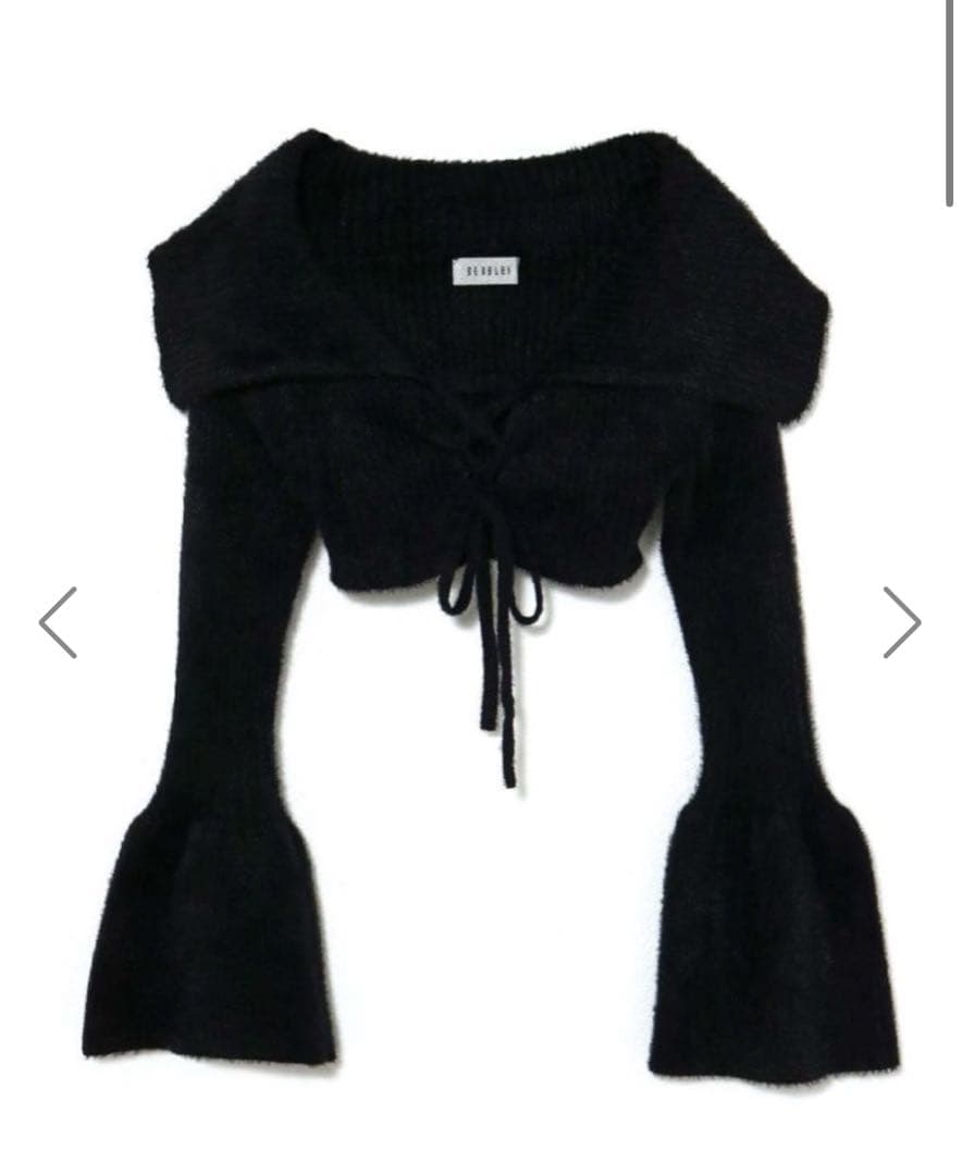 bubbles バブルス レースアップニットワンピース - メルカリ