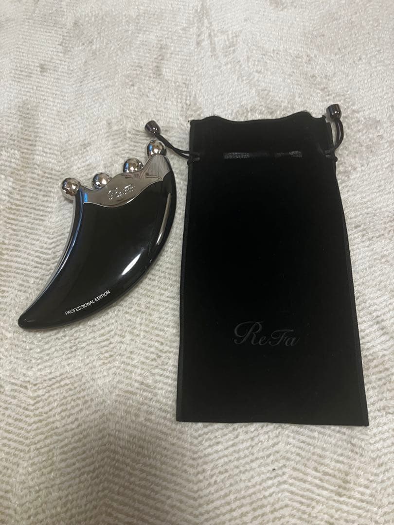 ReFa プロフェッショナルエディション 美顔ローラー ブラック おねだりギフトに◎ 美顔ローラー：ReFa(リファ)カッサブラックモデル