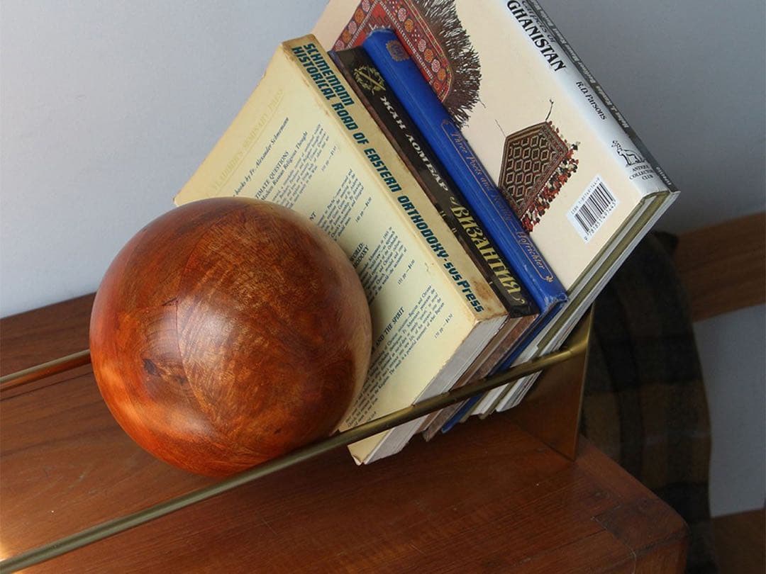 Slope Bookend \"Gold\" スロープブックエンドゴールド 本棚