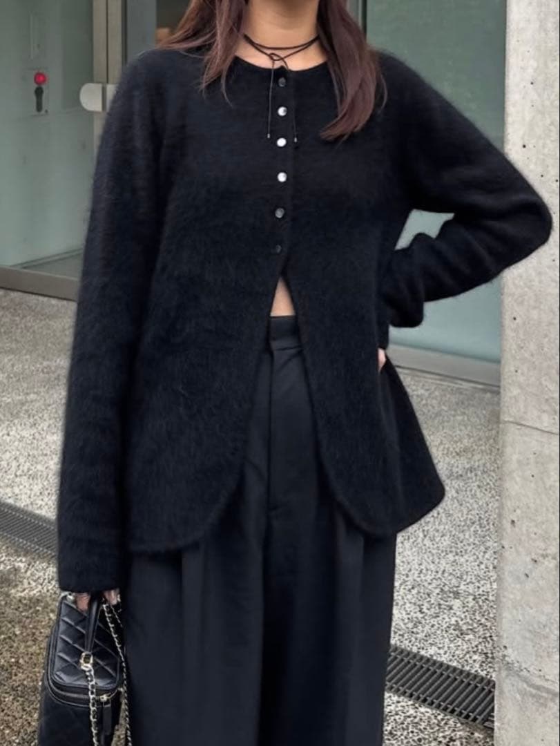 rielle riche Fluffy Fox Mix Cardigan