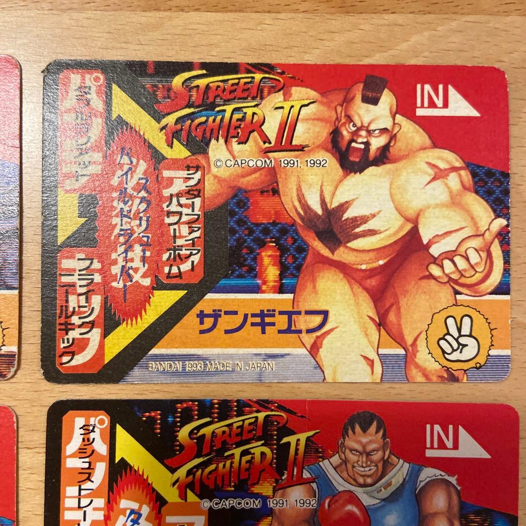 ストリートファイターII キャラクターカード フルコンプ レトロ 両面