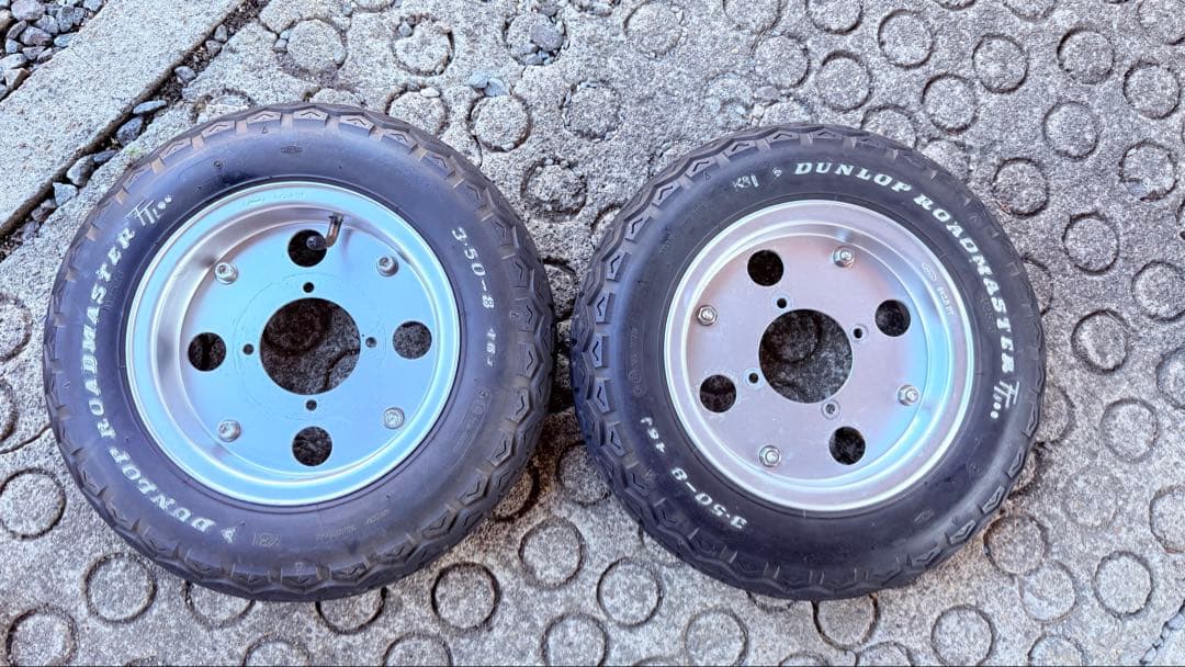 3.5j8インチタイヤホイールセット 085wモンキー用 8インチアルミホイール＆90／65-8タイヤセット