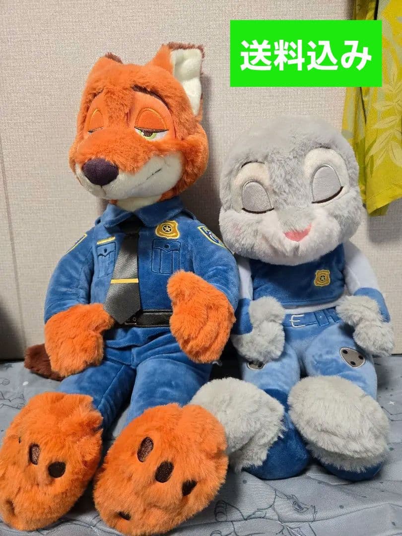 ニック・ワイルド ジュディ・ホップス ウトウトぬいぐるみ セット