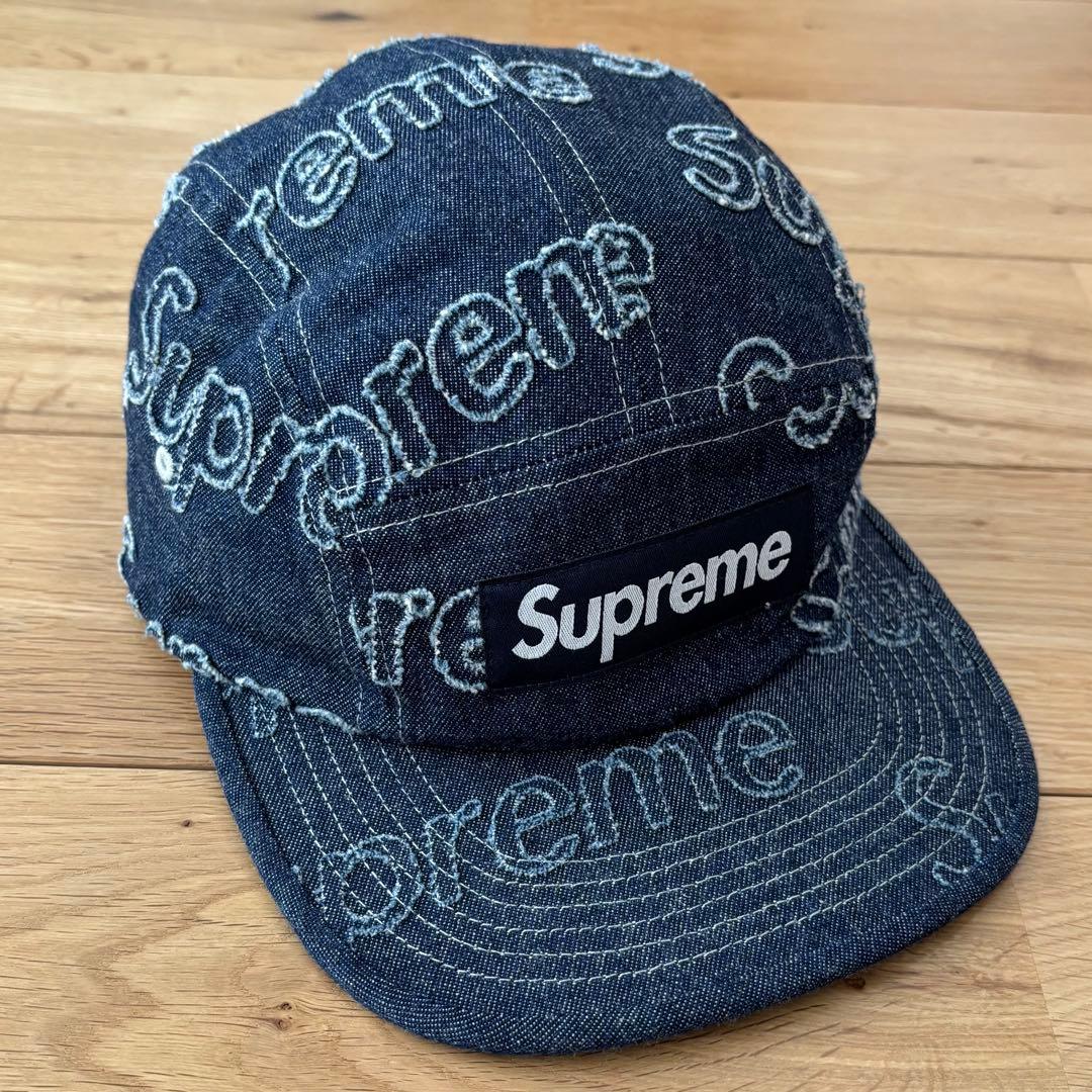 美品】Supreme 24FW Lasered Denim Camp Cap - メルカリ