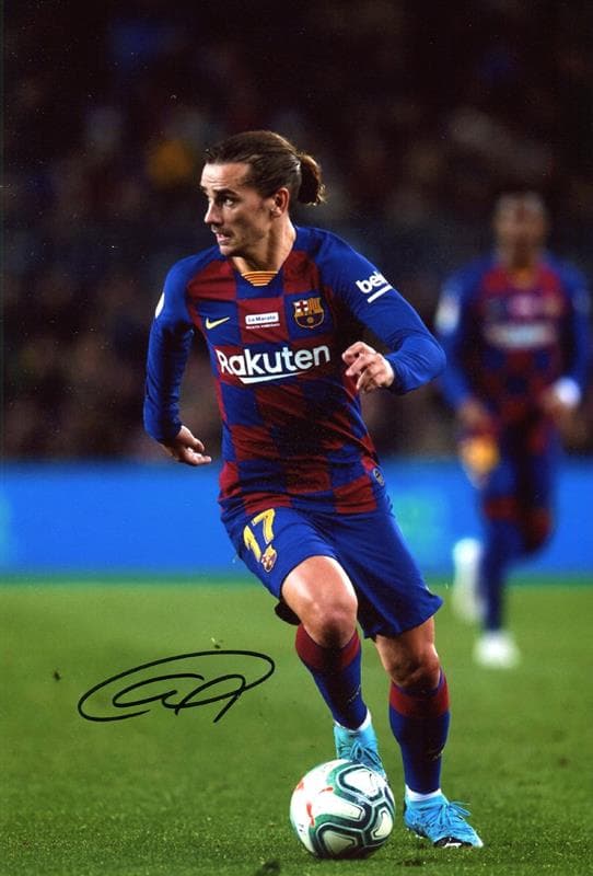 フランス代表 アントワーヌグリーズマン FCバルセロナ 直筆サイン入り