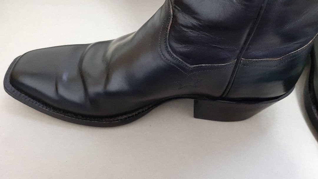 新春セール❗【アメリカ製】J.B.HILL ウエスタンブーツ 黒 おまけ付き