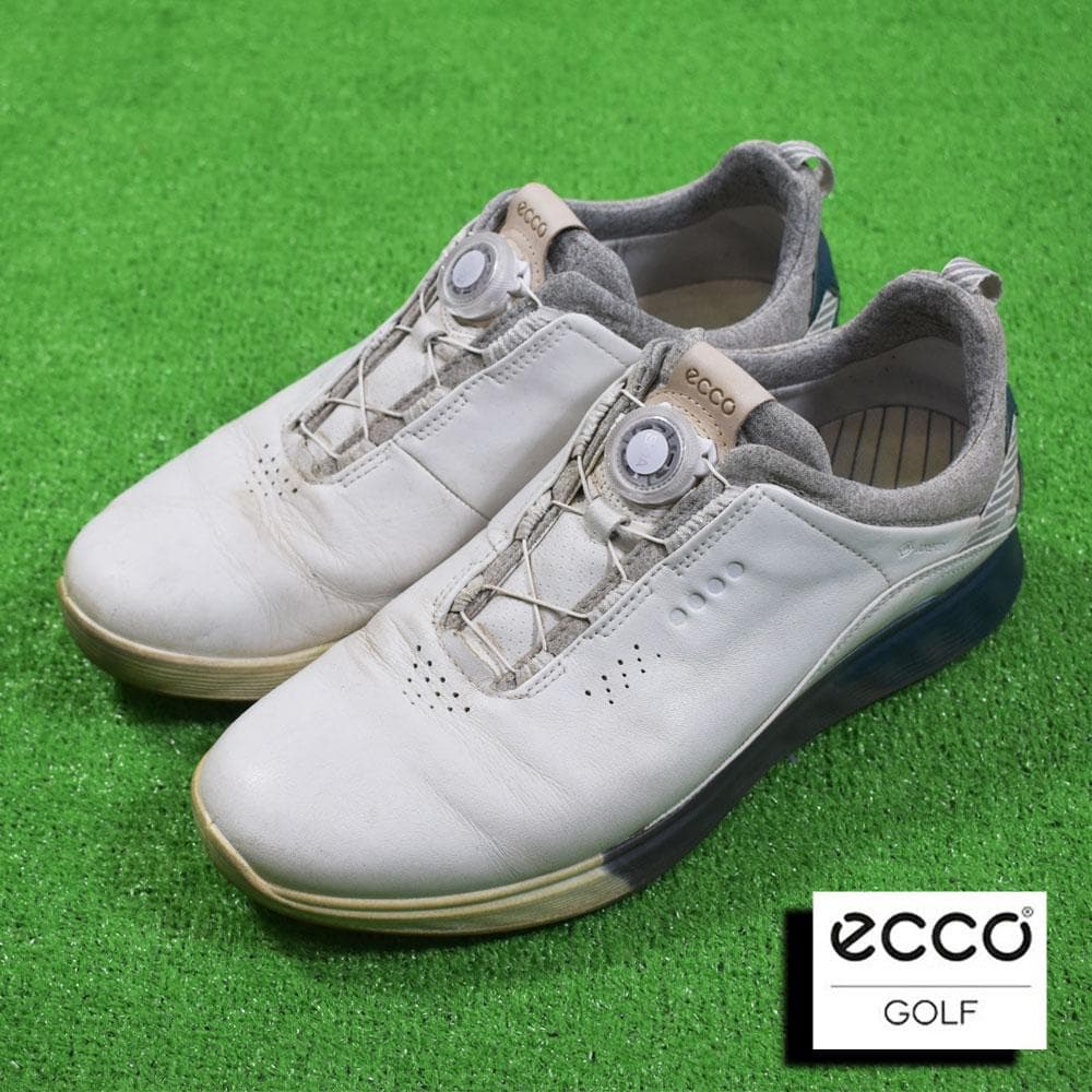 ecco エコー スパイクレス ゴルフシューズ【ホワイト/27cm】中古！