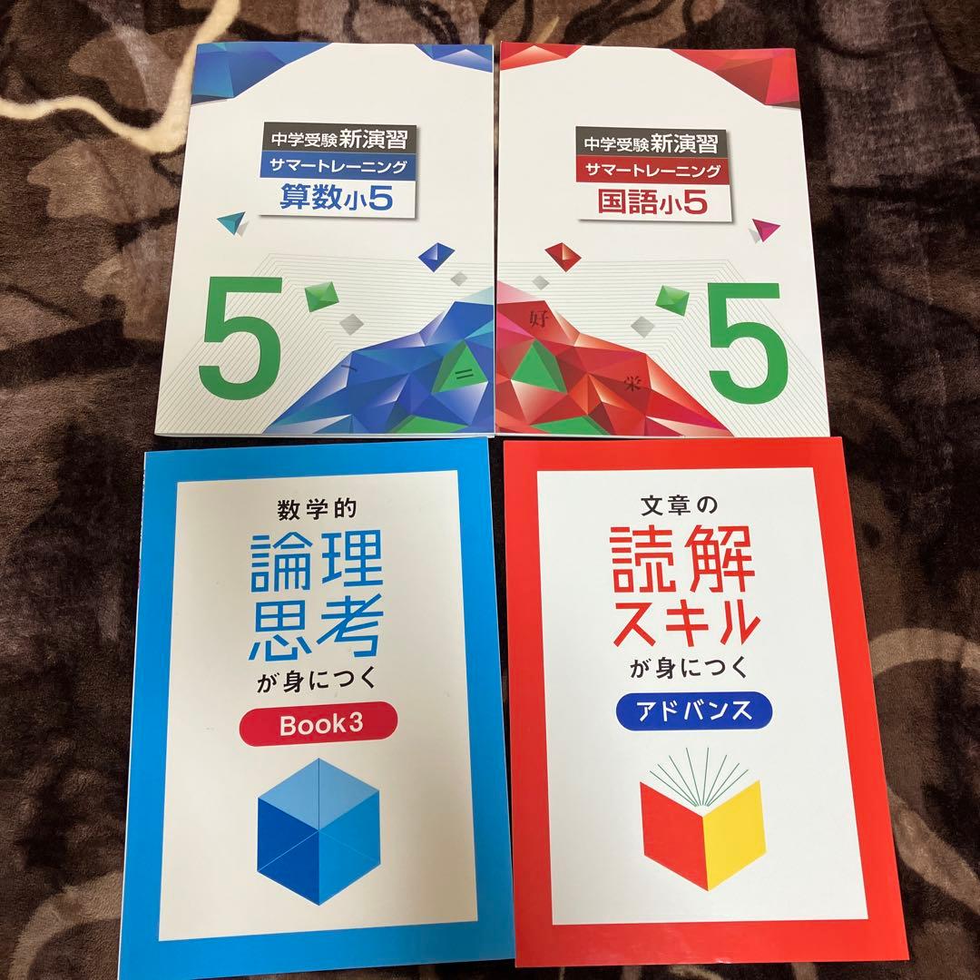 中学校新演習算数・国語・論理思考・読解スキルセット 書き込みあり
