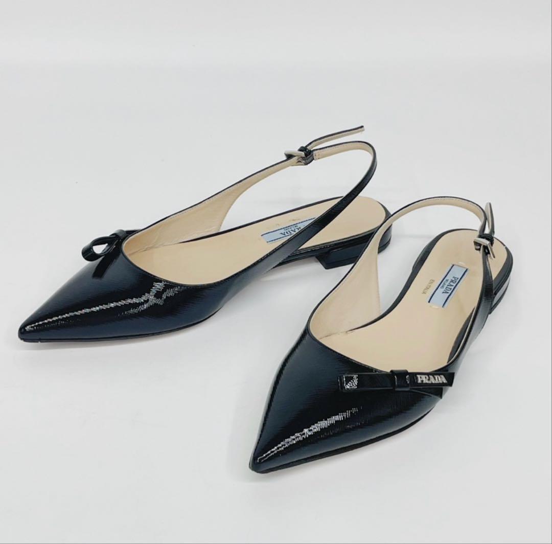 PRADA プラダ ブラック ミュール サイズ38 箱付き - メルカリ