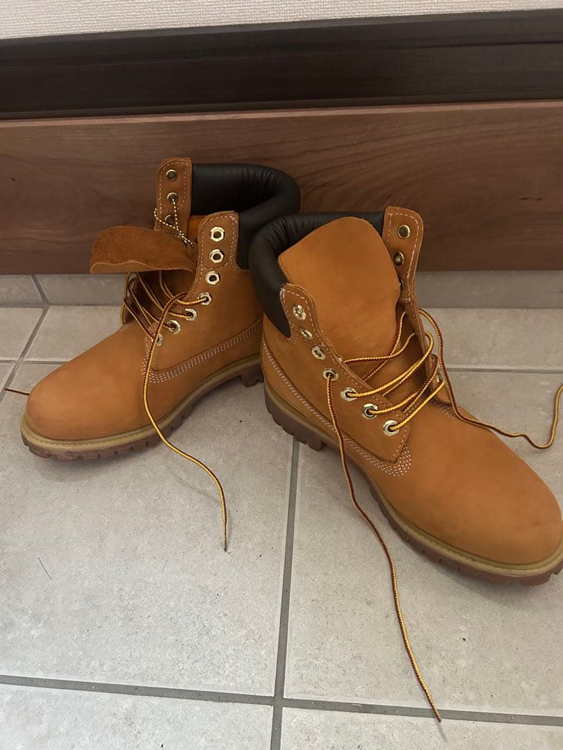 Timberland ハイカットブーツ ベージュ 7 1/2 Wサイズ Timberland ベージュ ハイカットブーツ - メルカリ