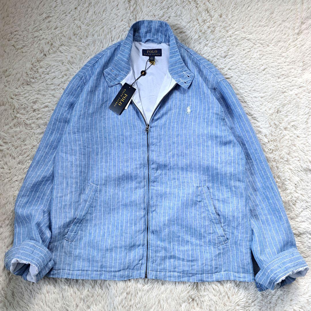 新品タグ付き 定価4.2万 ポロラルフローレン リネン ブルゾン ポニー