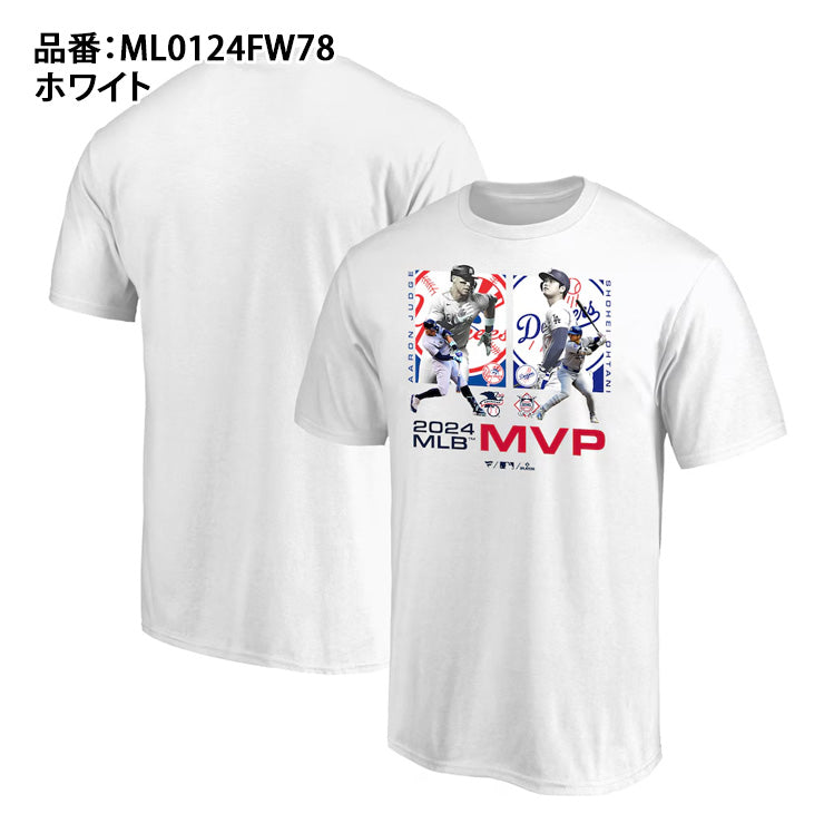 大谷翔平 × アーロン・ジャッジ 2024 MVP 受賞記念 Tシャツ 半袖