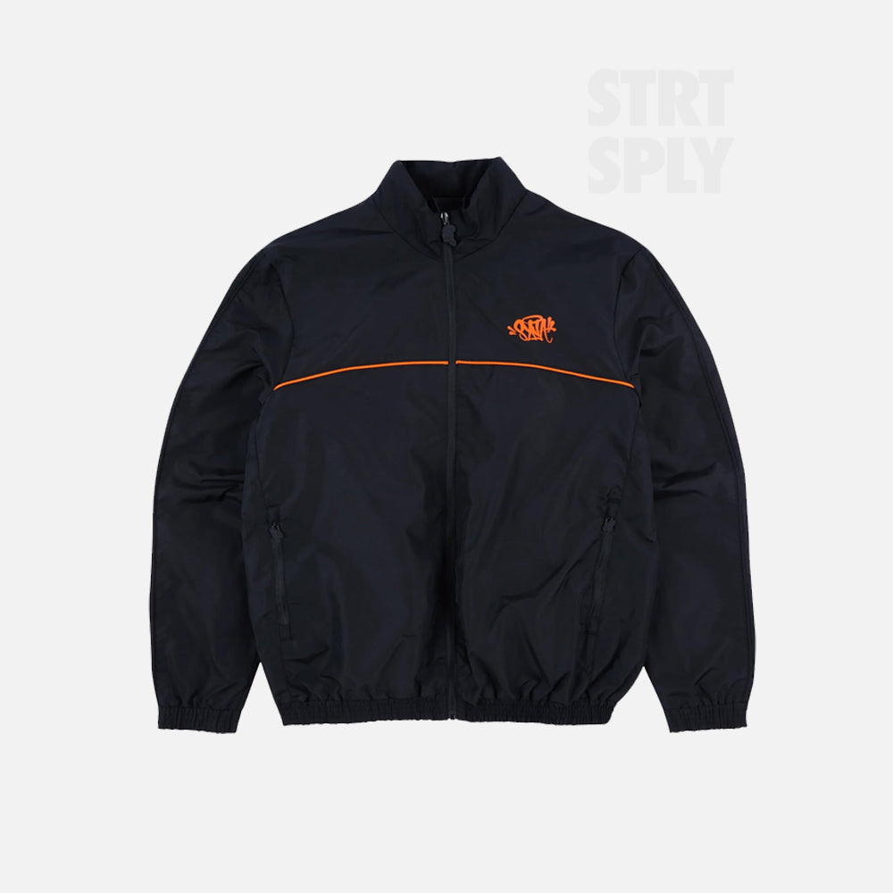 Syna World Logo Shell Tracksuit - Black / Orange
