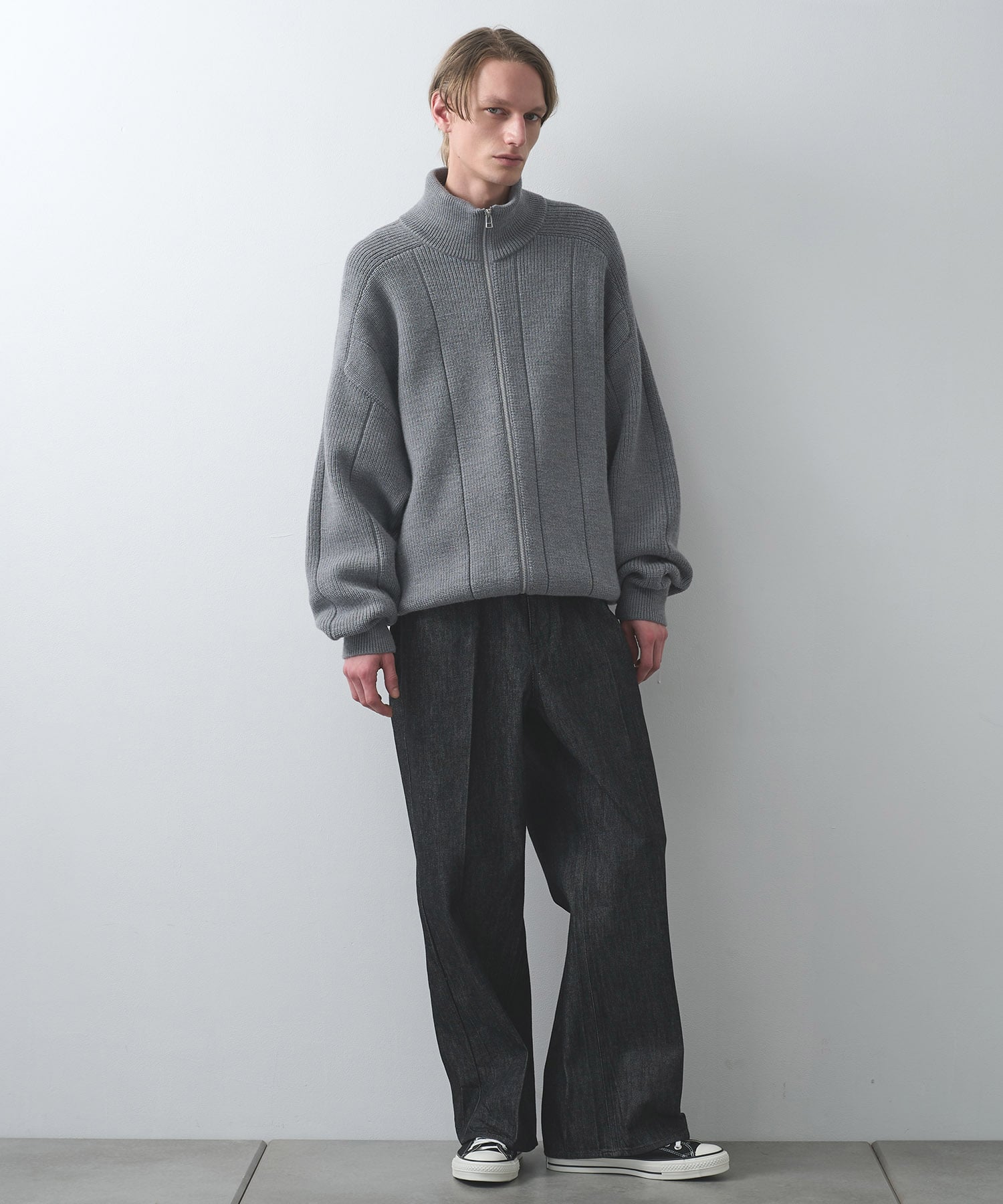 編地切替ドライバーズニット | WRAPINKNOT