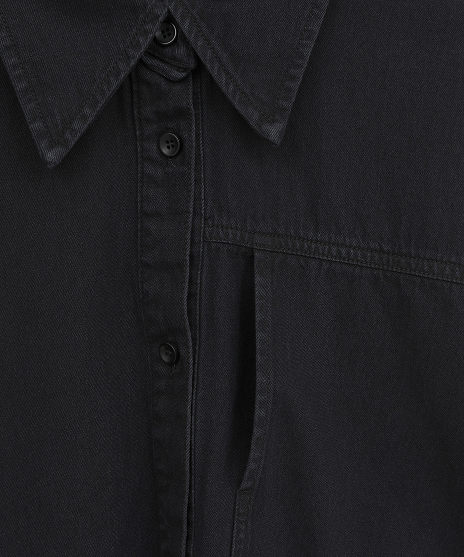COMPACT DENIM SHIRTS(1 BLACK): CLANE: WOMENS｜ STUDIOUS ONLINE公式