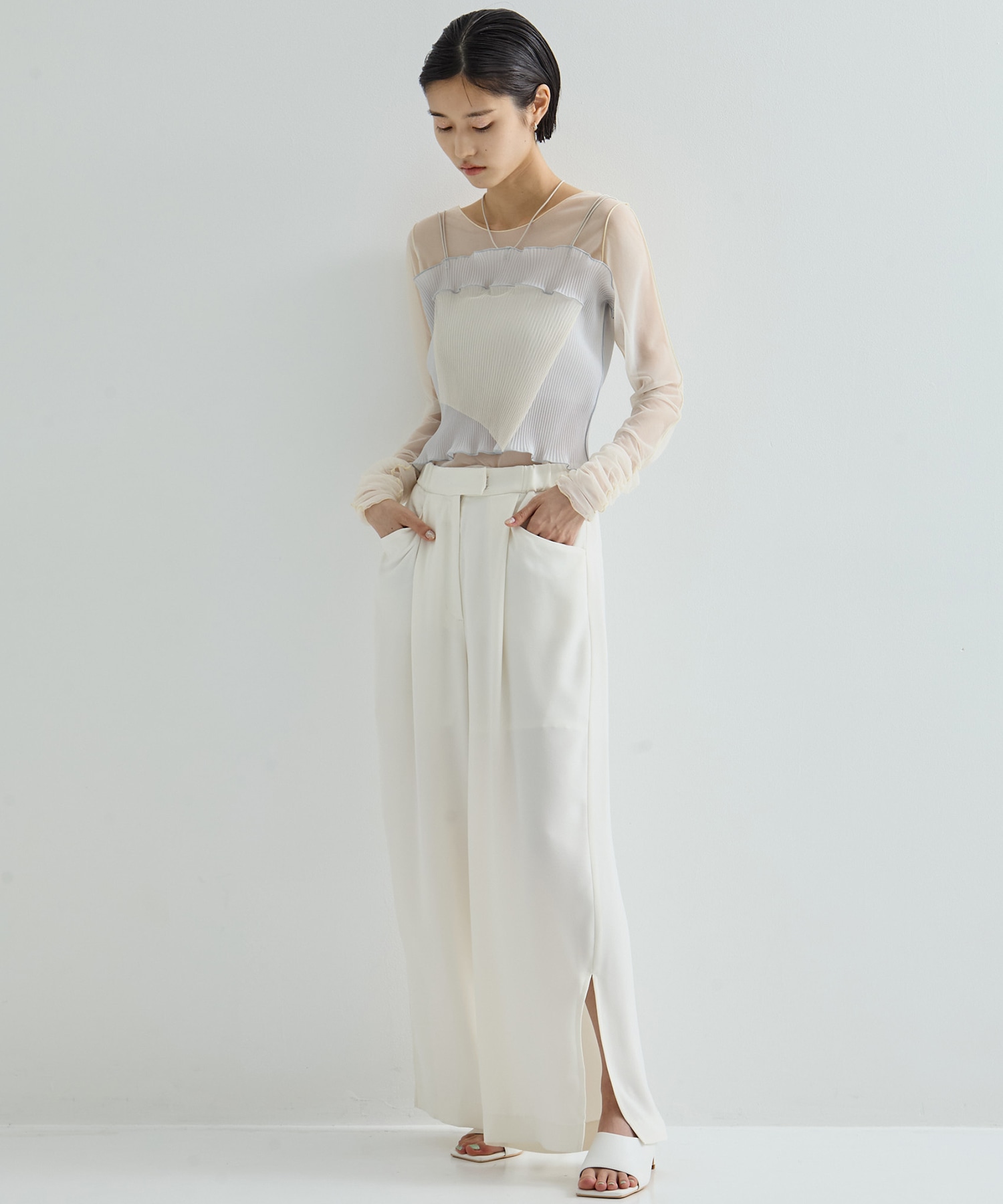 別注SHEER CAMISOLE(FREE GREY): kotohayokozawa: WOMENS｜ STUDIOUS