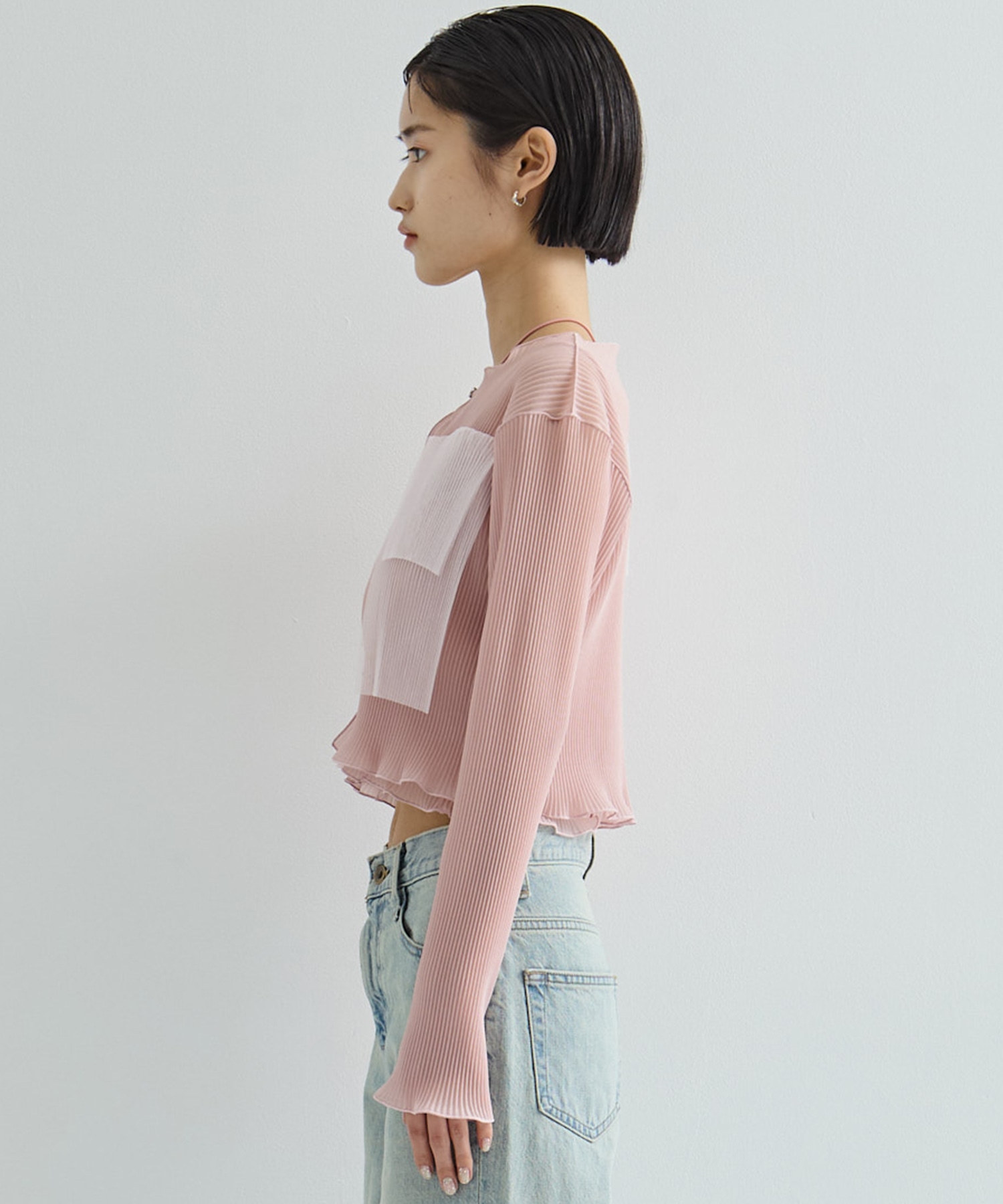 別注SHEER CARDIGAN(FREE PINK): kotohayokozawa: WOMENS｜ STUDIOUS
