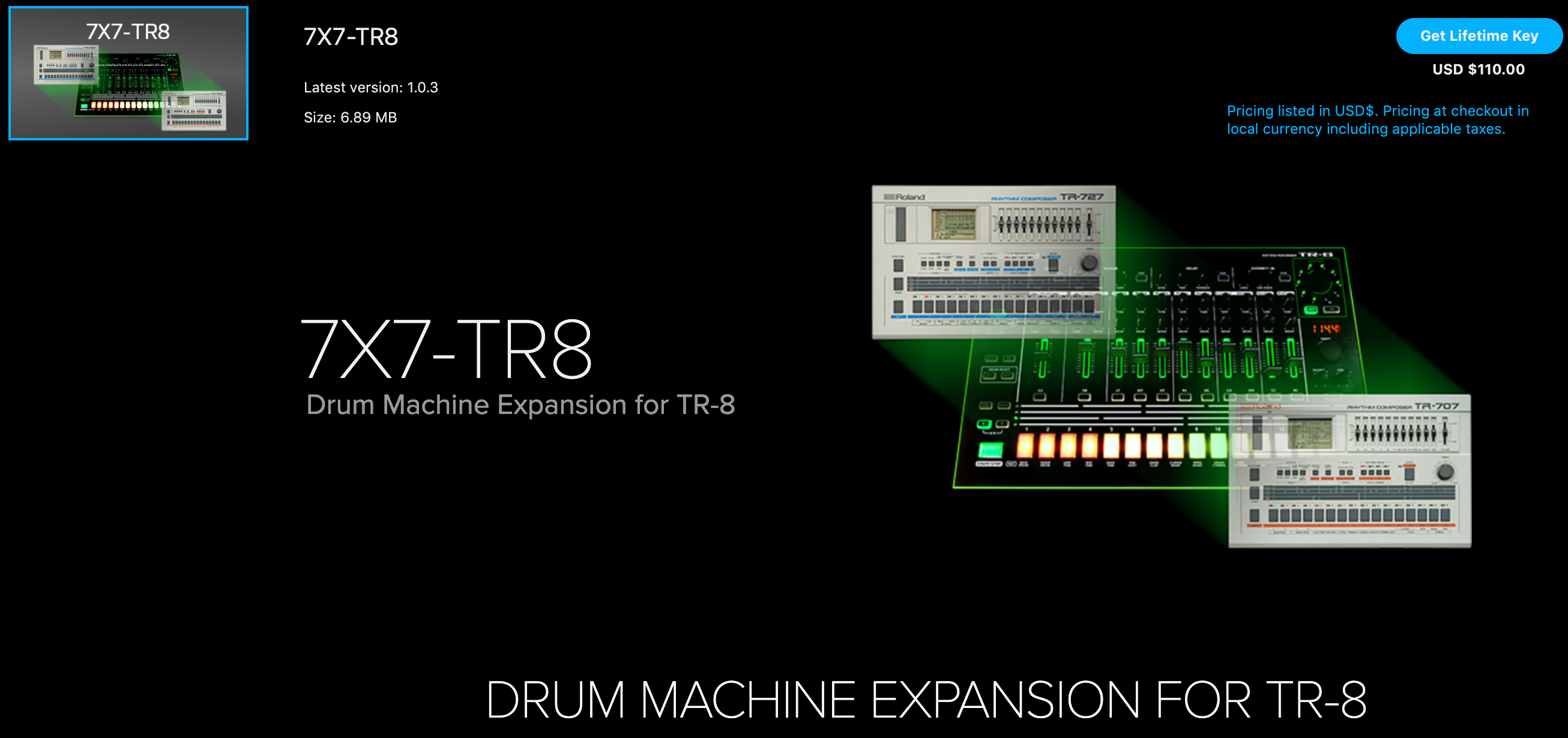 Roland TR-8 7x7 Drum Machine Expansion Is Back In The Cloud
